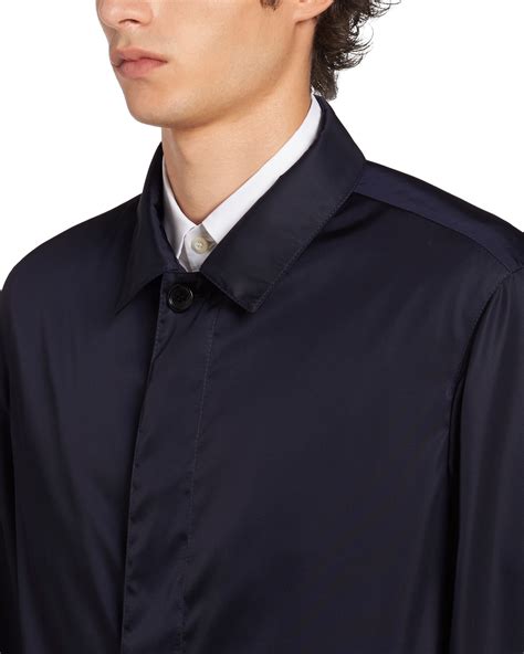 prada sgn 919|Navy Nylon gabardine raincoat .